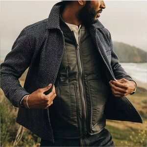 Taylor Stitch: Decker Jacket in Navy Wool Beach Cloth
